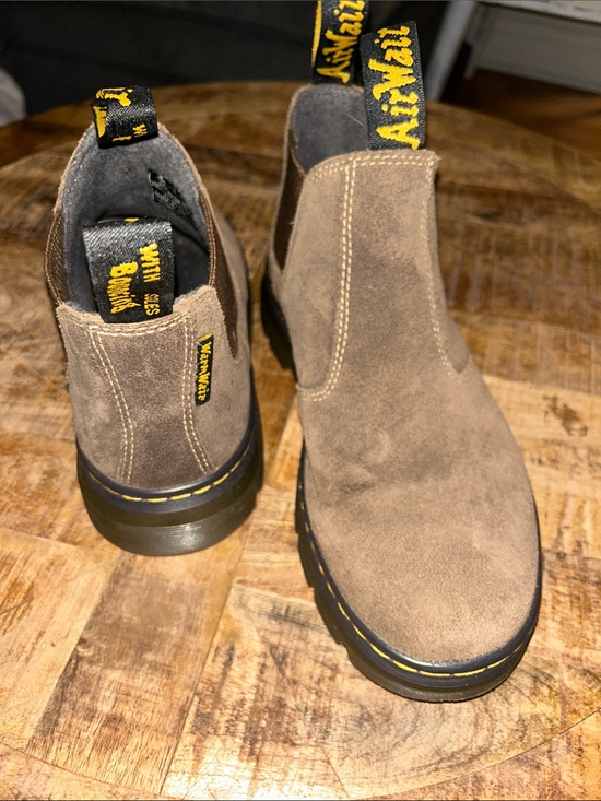 Dr. Martens Other - Dr. Martens Men’s Brown Suede Hardie 2 Boots with Yellow Stitching Sz 9